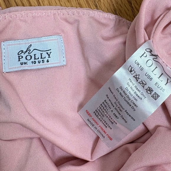 OH POLLY La Desirade Bordeaux Maxi Skirt in Rose prom formal special occasion 6 - Picture 3 of 17